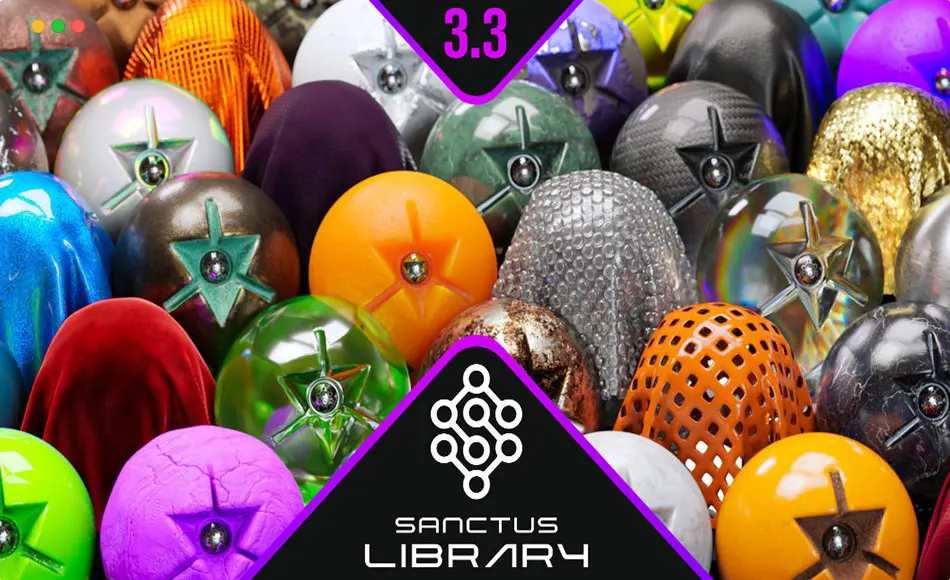 Blender程序化材质预设库 Sanctus Library Procedural Materials V3.4.6 下载与使用教程