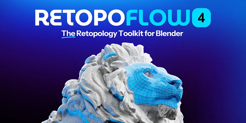 Blender模型拓扑插件 RetopoFlow 4 – Retopology Toolkit V4.1.9 + V3.4.3