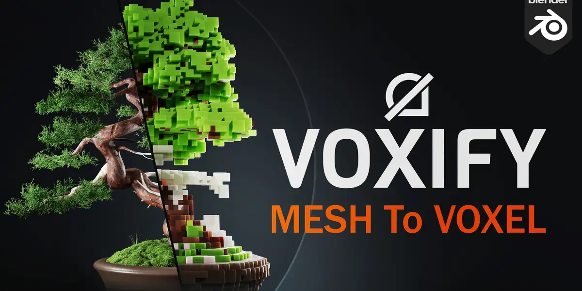 Blender网格模型转体素插件Voxify V1.2下载与使用教程