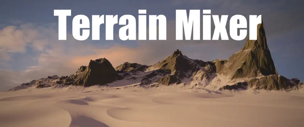 Blender地形生成插件 Terrain Mixer V3.1.3下载｜支持Blender 4.4-4.5｜含预设库与使用教程