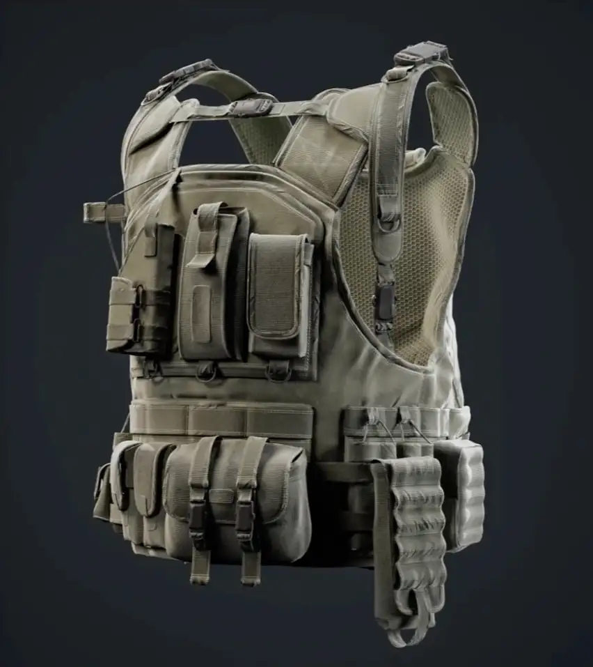 Blender军用战术背心建模贴图渲染完整教程 Artstation – Military Tactical Vest Full Tutorial