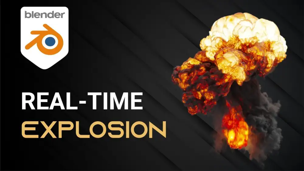 Blender爆炸特效动画序列素材 Real-Time Explosion