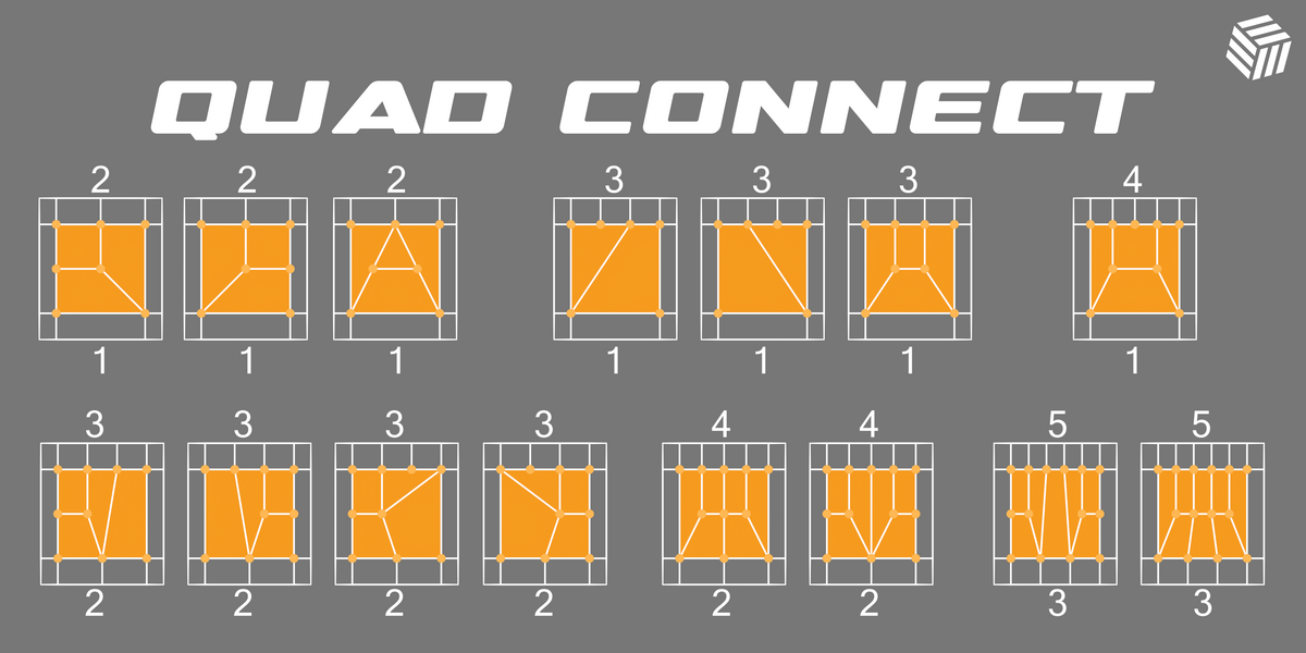 Blender四边形智能连接桥接插件 3DPRS Quad Connect V1.0 免费下载
