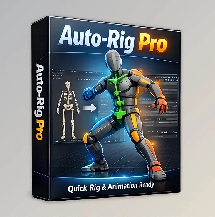 Blender人物自动绑定插件 Auto-Rig Pro v3.78.32 + Rig Library + Quick Rig V1.27.21 下载