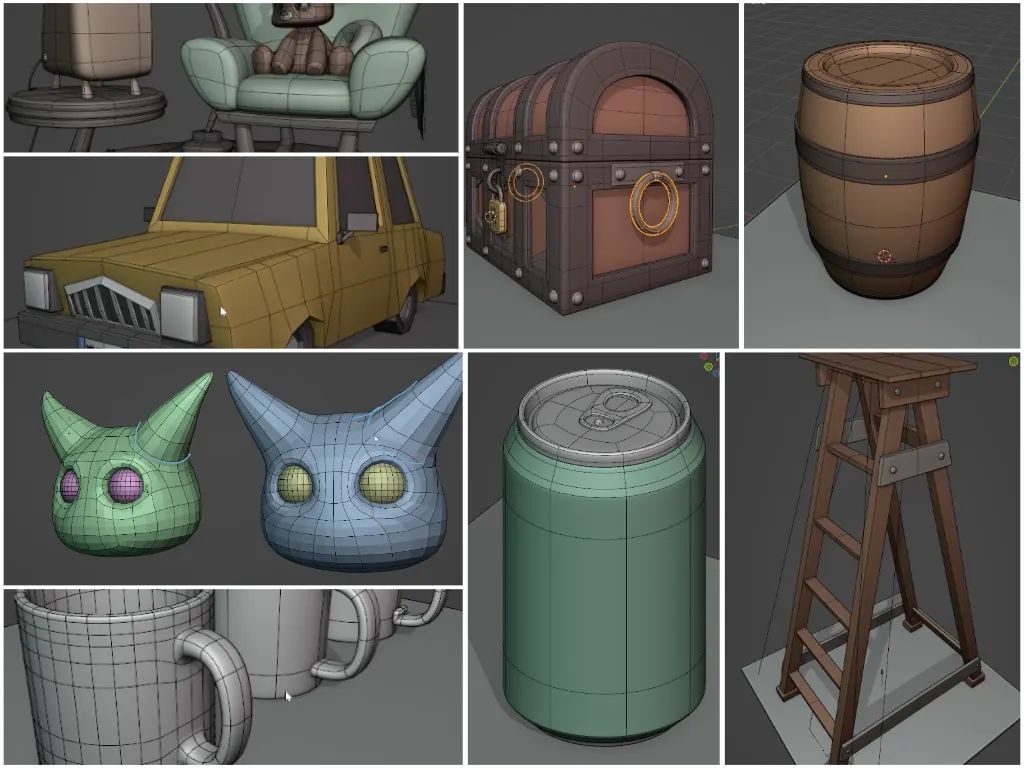 Blender三维建模新手入门基础教程下载 Introduction to 3D Modeling Blender Beginner Course v1.1完整资源