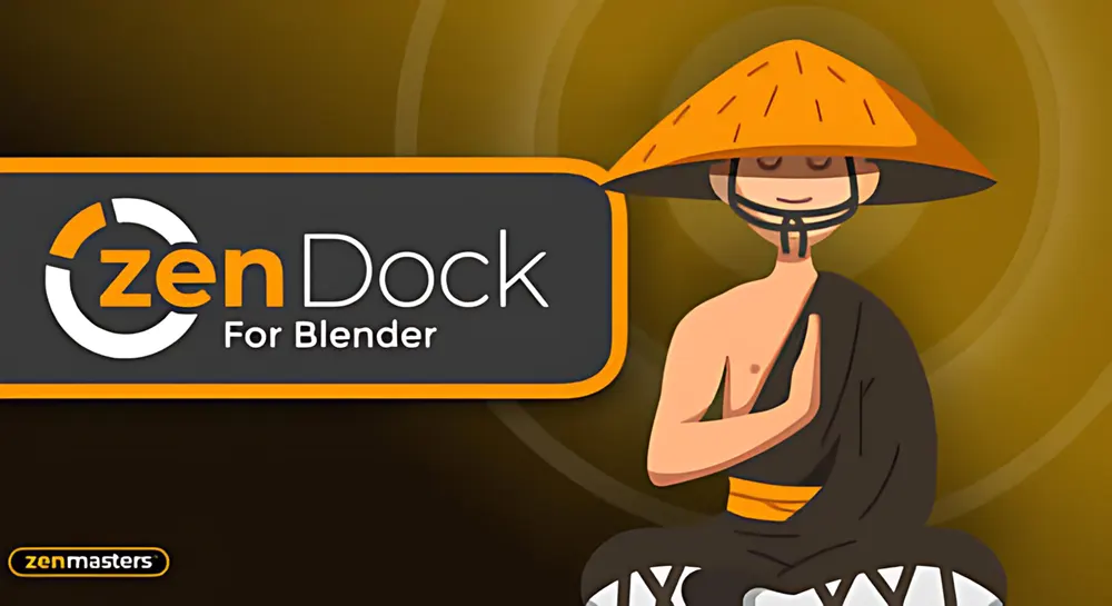 Blender自定义功能按钮插件 Zen Dock V1.4.0.1