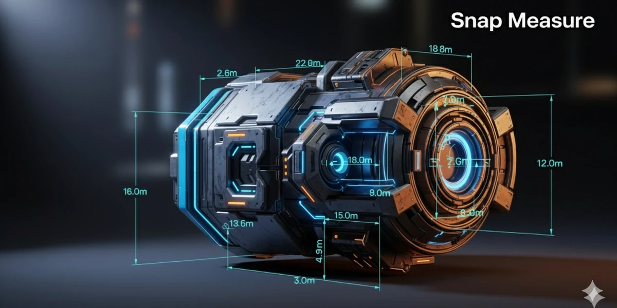 Blender吸附测量插件Snap Measure v2.4.6下载-交互式尺寸标注与一键技术渲染器