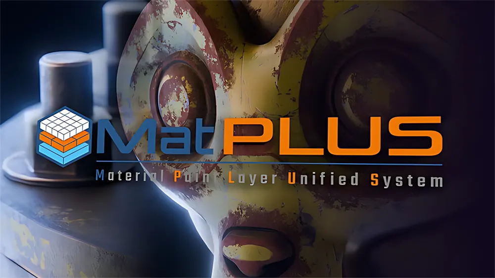 Blender模型图层实时绘制材质预设库插件 MatPlus V1.2.2 英文版附中文字幕教程下载