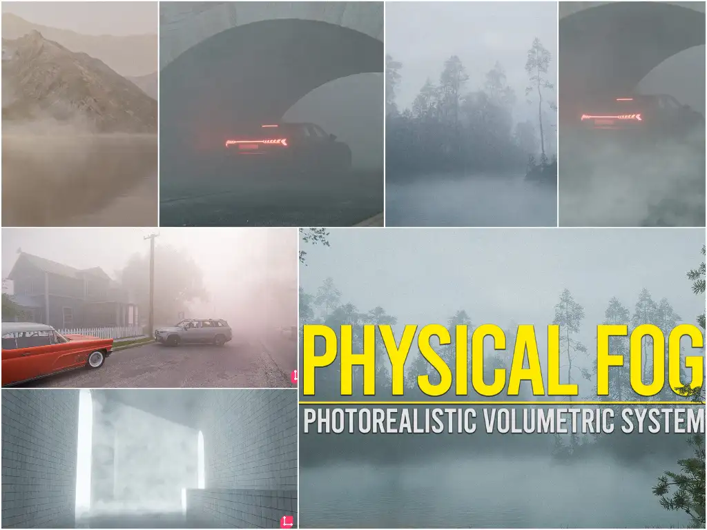 Physical Fog Addon v1.01 Pro for Blender 三维体积雾电影级大气氛围插件下载