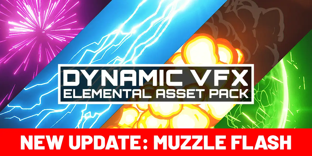 Blender卡通风火雷电粒子烟雾火焰闪电能V2.5下载｜Dynamic VFX Elemental Asset Pack