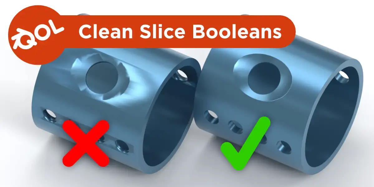 Blender干净切片布尔插件 QOL Quick Slice Booleans V1.0.1 一键实现洁净布尔切割建模