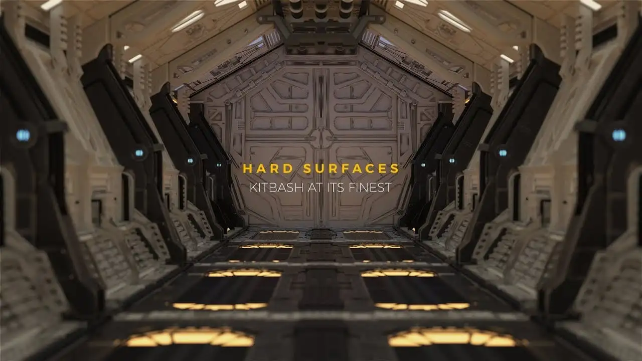 The Pixel Lab Hard Surfaces The Ultimate Kitbash Pack硬表面机械科幻3D模型素材包下载（C4D/Blender/OBJ）