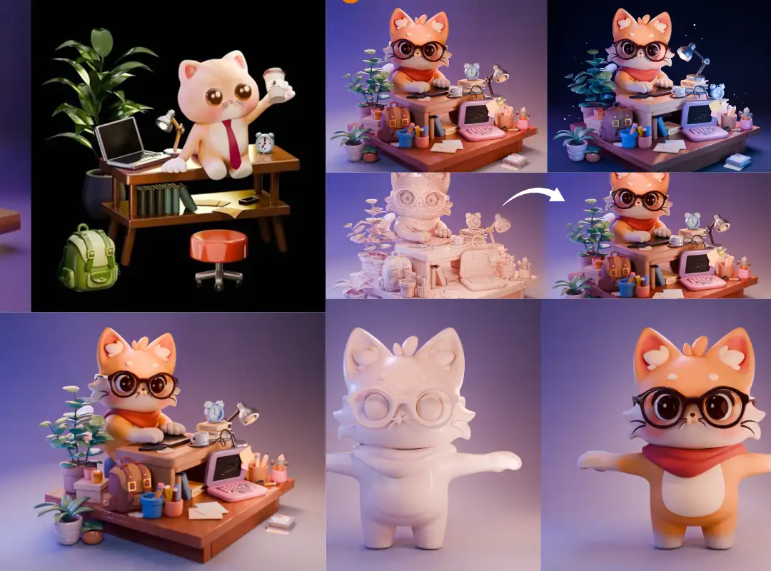 Blender卡通小猫温馨场景建模贴图灯光渲染动画教程下载Blender 3D Artist - Cozy Course