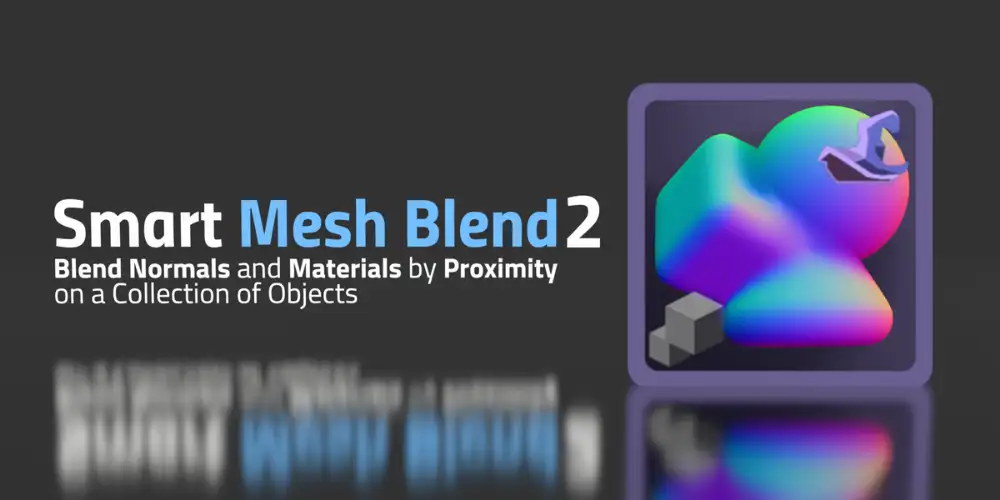  Blender法线材质混合插件 Smart Mesh Blend V2.0.2 几何节点资产下载