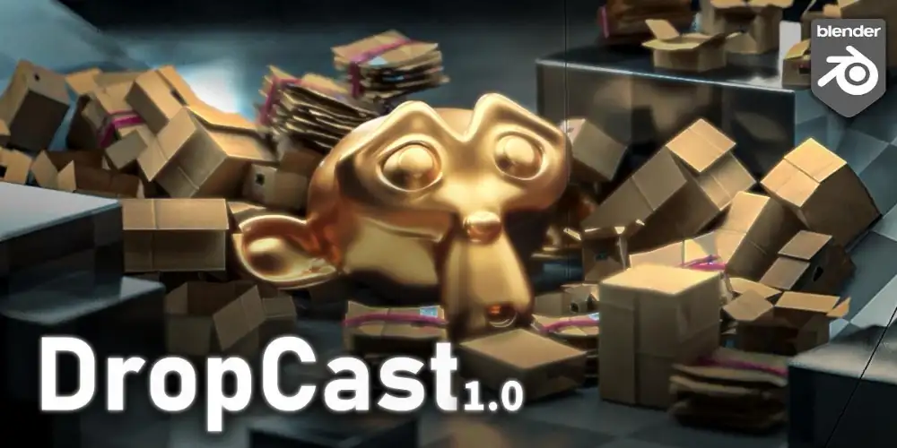 Blender真实物理散布插件Drop Cast V1.0.3下载