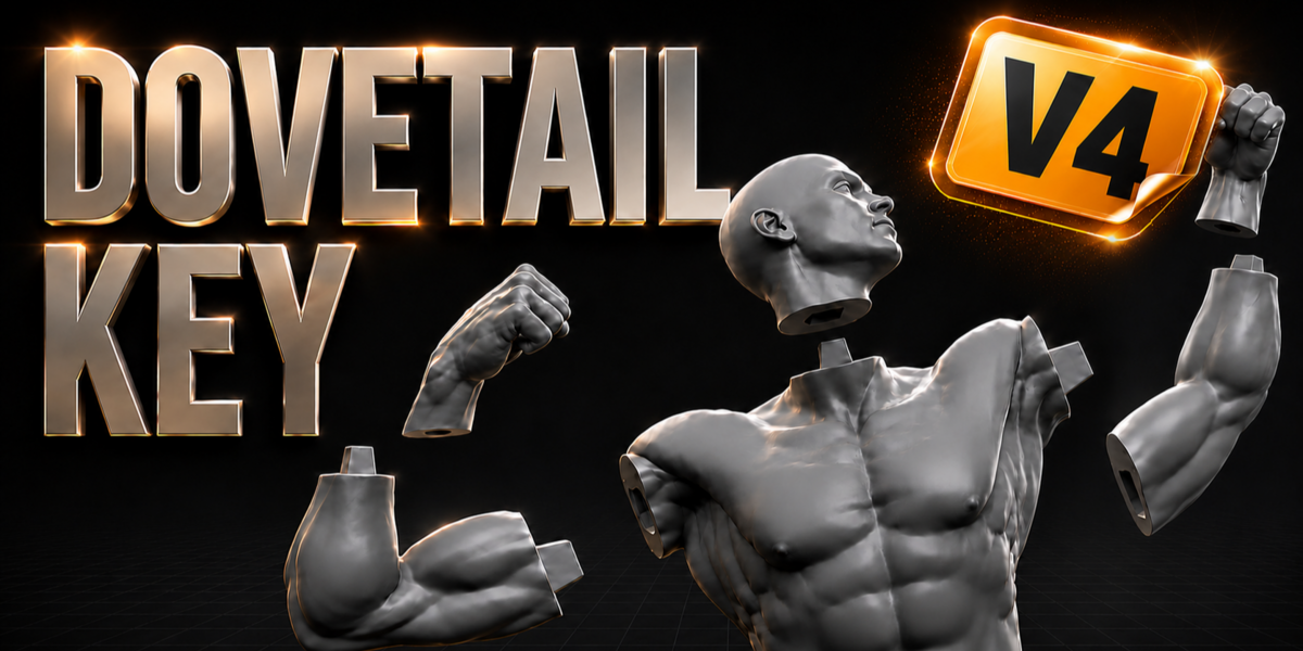 Dovetail Key Blender插件下载-3D打印模型燕尾榫切割拼接神器