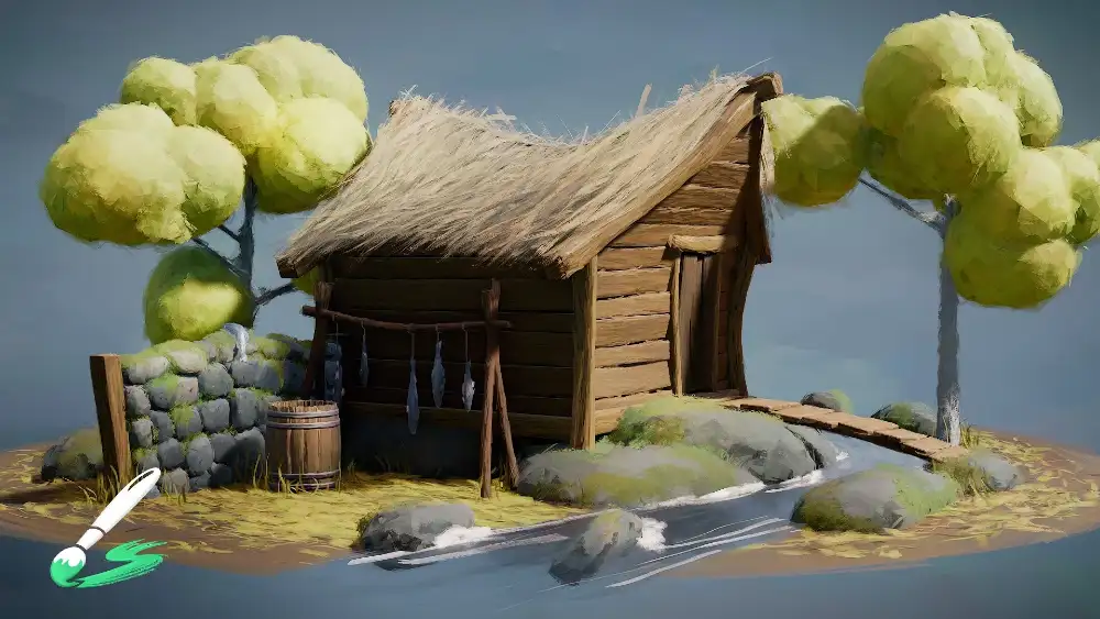 Blender Studio官方出品的绘画风格 3D 笔触生成系统Brushstroke Tools v1.2.3